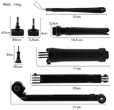 Bastão Monopod Retrátil Gopro Hero 5 4 3 3+ Tripe 3 Way