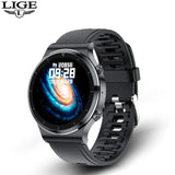 LIGE New Smart watch Men Heart rate Blood pressure Full touch screen sports Fitness watch Bluetooth for Android iOS smart watch - Mobile Club