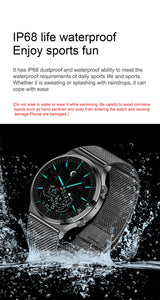 LIGE New Smart watch Men Heart rate Blood pressure Full touch screen sports Fitness watch Bluetooth for Android iOS smart watch - Mobile Club