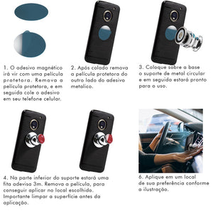 Suporte Magnético Veicular Celular Universal 360º