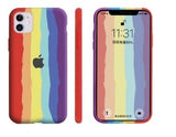 Capinha Case Colorida Arco íris P/ IPhone 7 8 PLUS X XR XS MAX